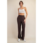 Woven Straight Trouser Athletic Pants - Stylish In The Saddle