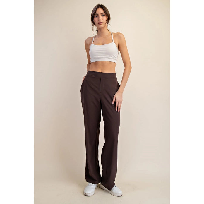 Woven Straight Trouser Athletic Pants - Stylish In The Saddle