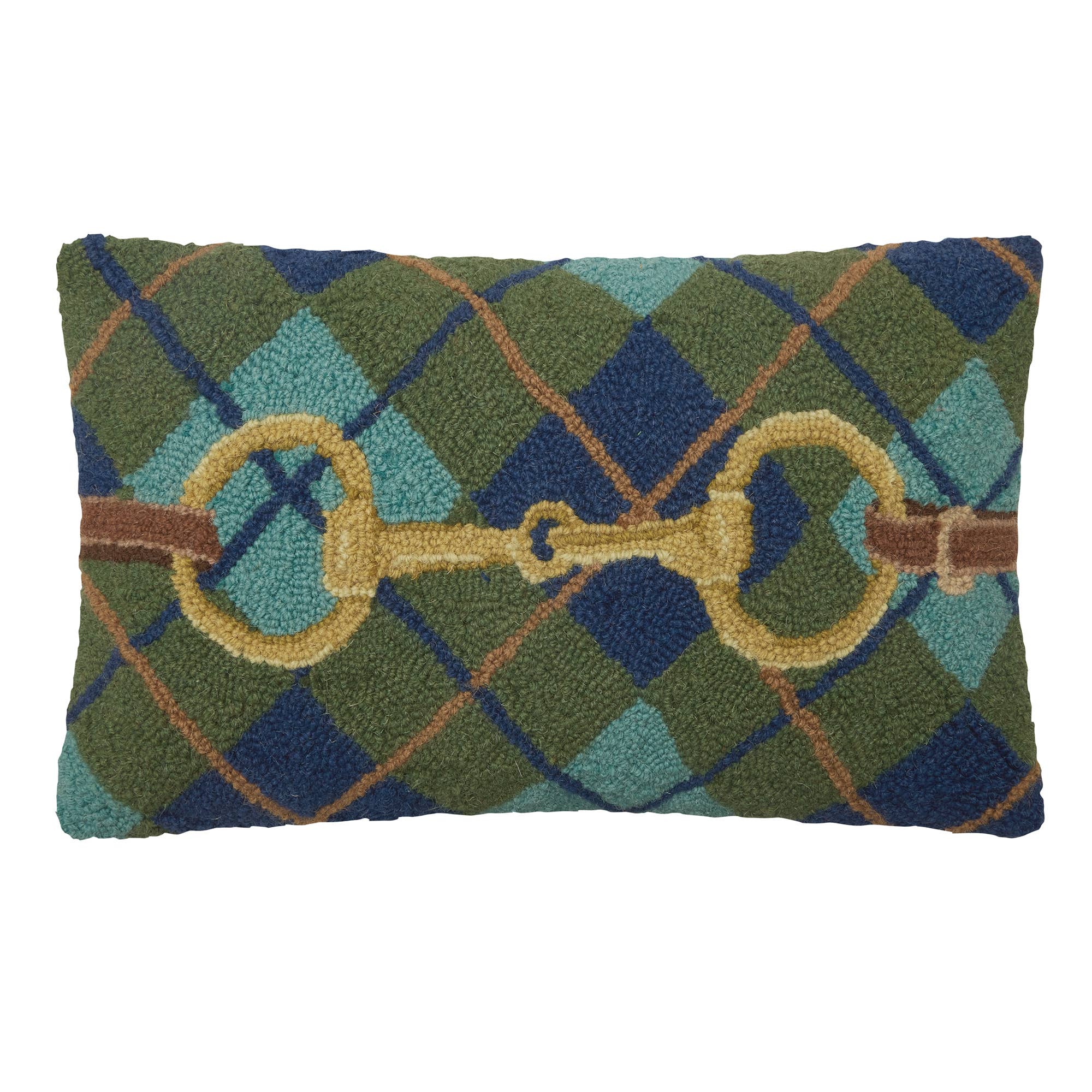 Gingham Buckle Hook Pillow - Stylish In The Saddle