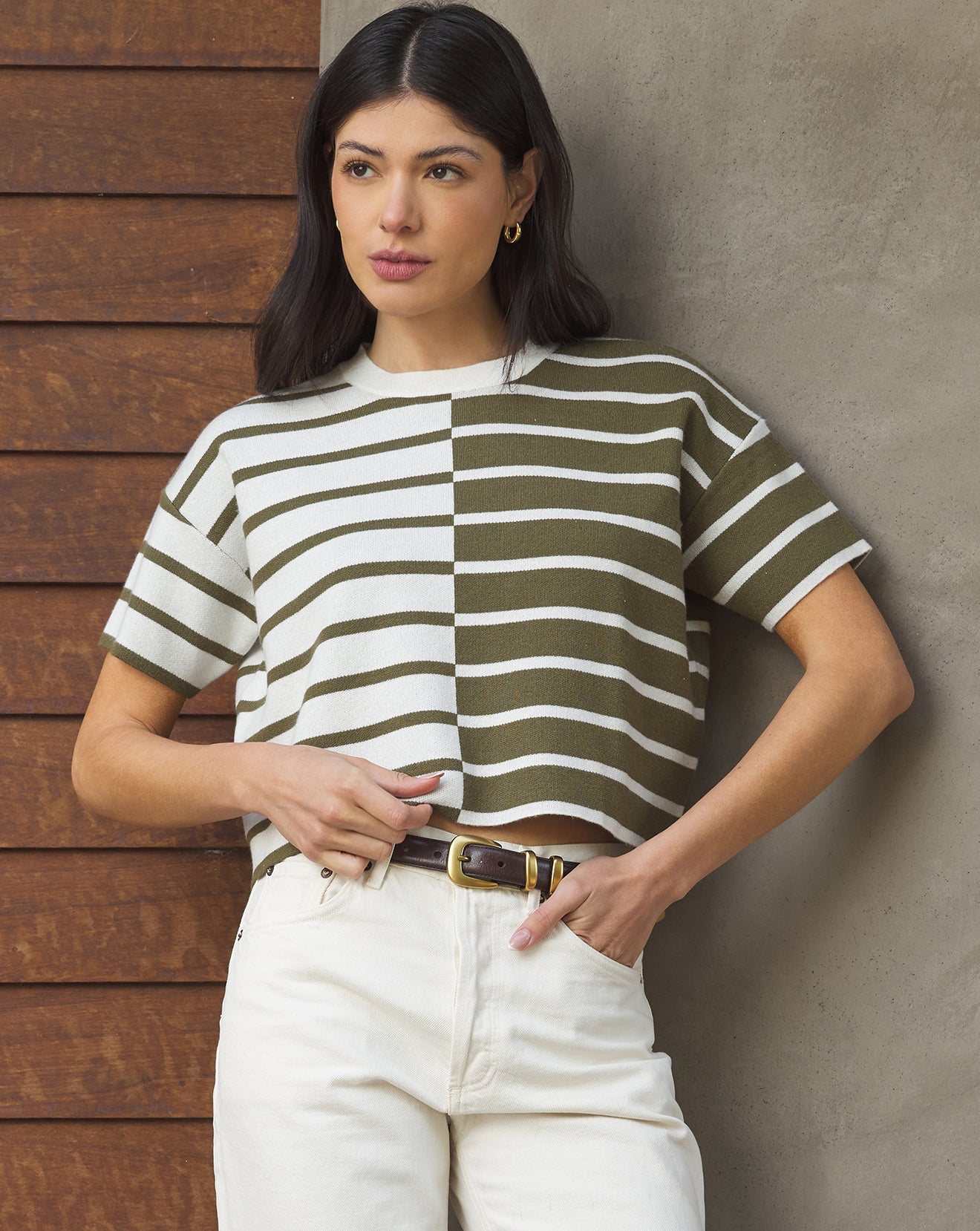 Striped Mina Tee - Stylish In The Saddle