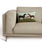 Horses Farmhouse Hook Pillow - Stylish In The Saddle
