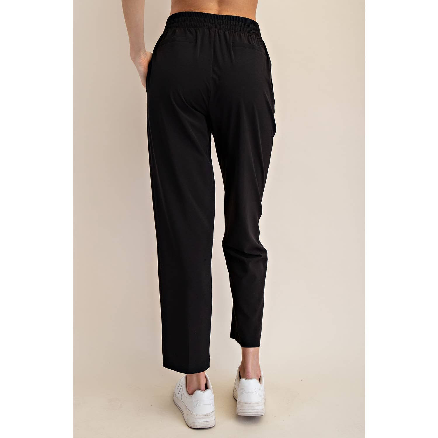 Woven Ankle Pant Black - Stylish In The Saddle