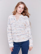 Chunky Marl Cable Knit Sweater - Stylish In The Saddle