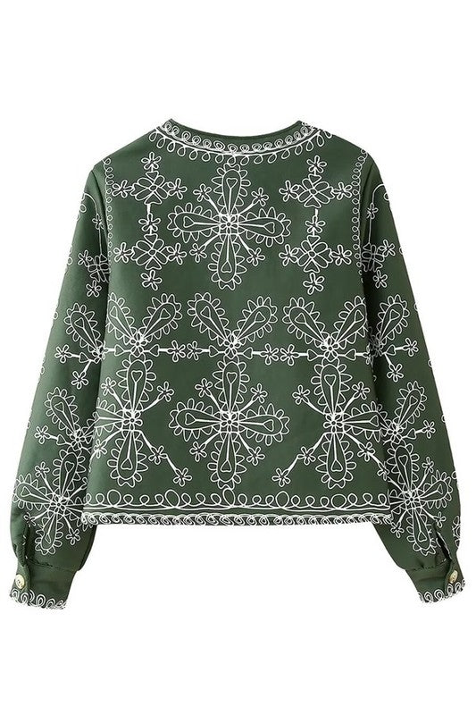 Floral Scroll Hunter Jacket - Stylish In The Saddle