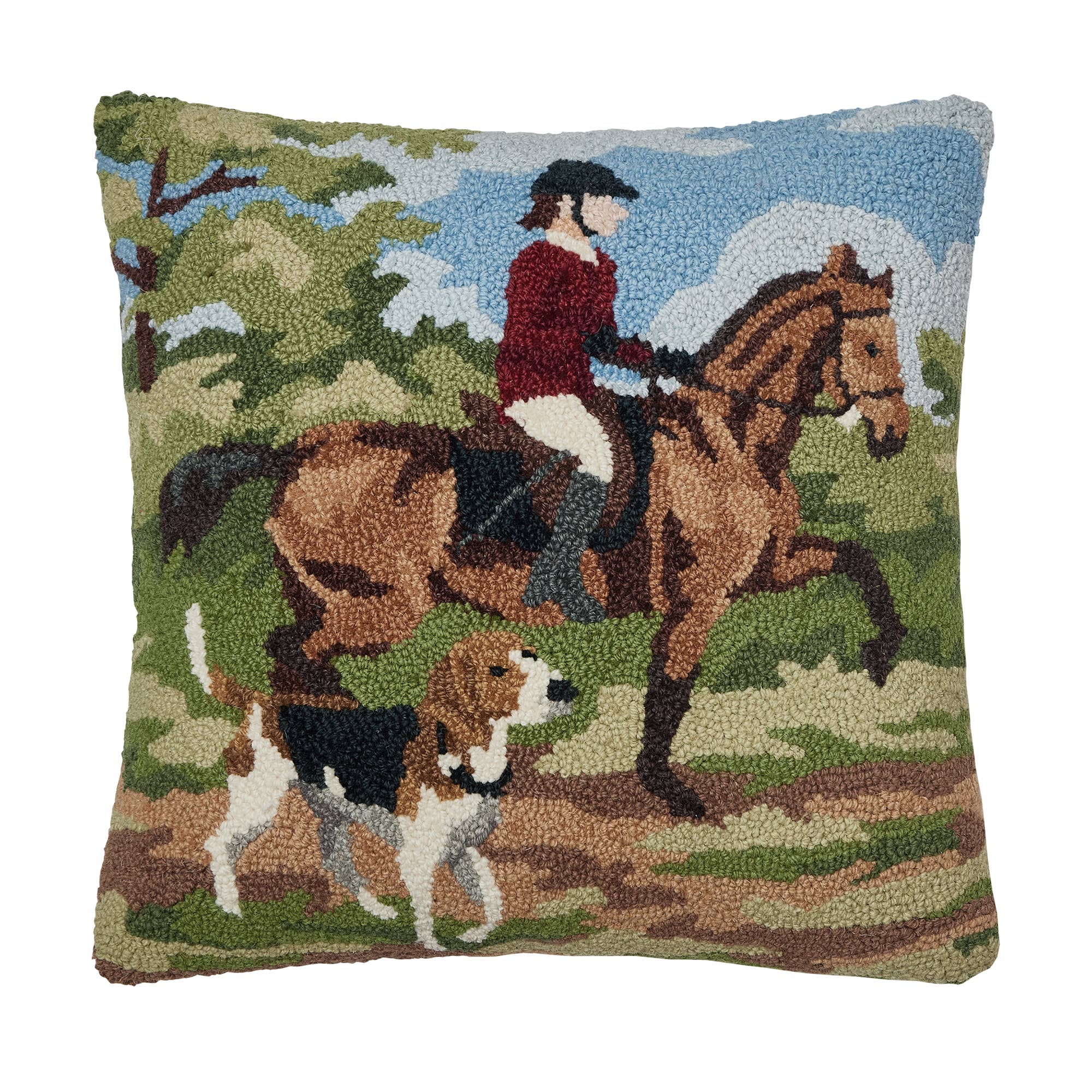 The Hunt Hook Pillow - Stylish In The Saddle