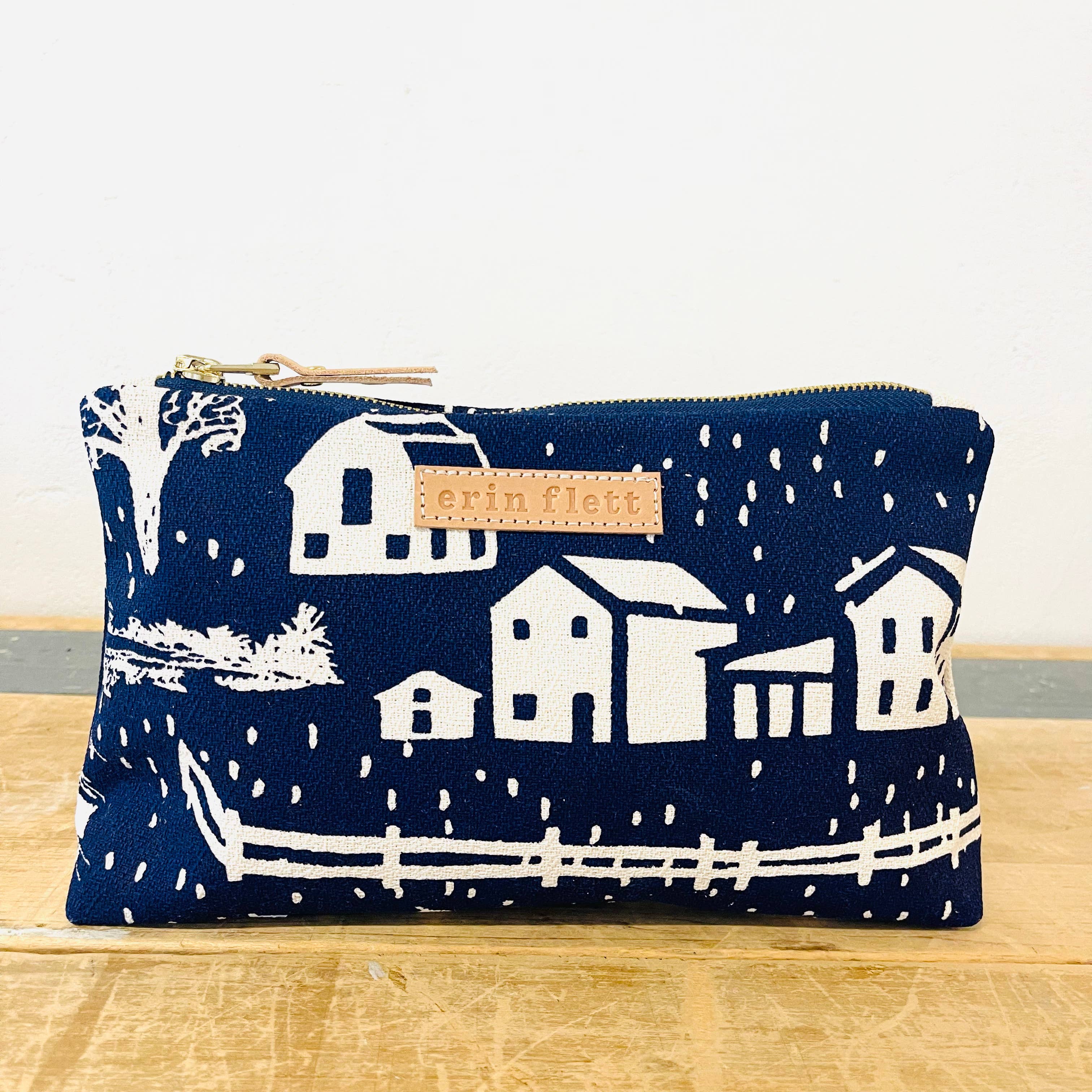 Navy Farmhouse Toile Laura Bag - Stylish In The Saddle