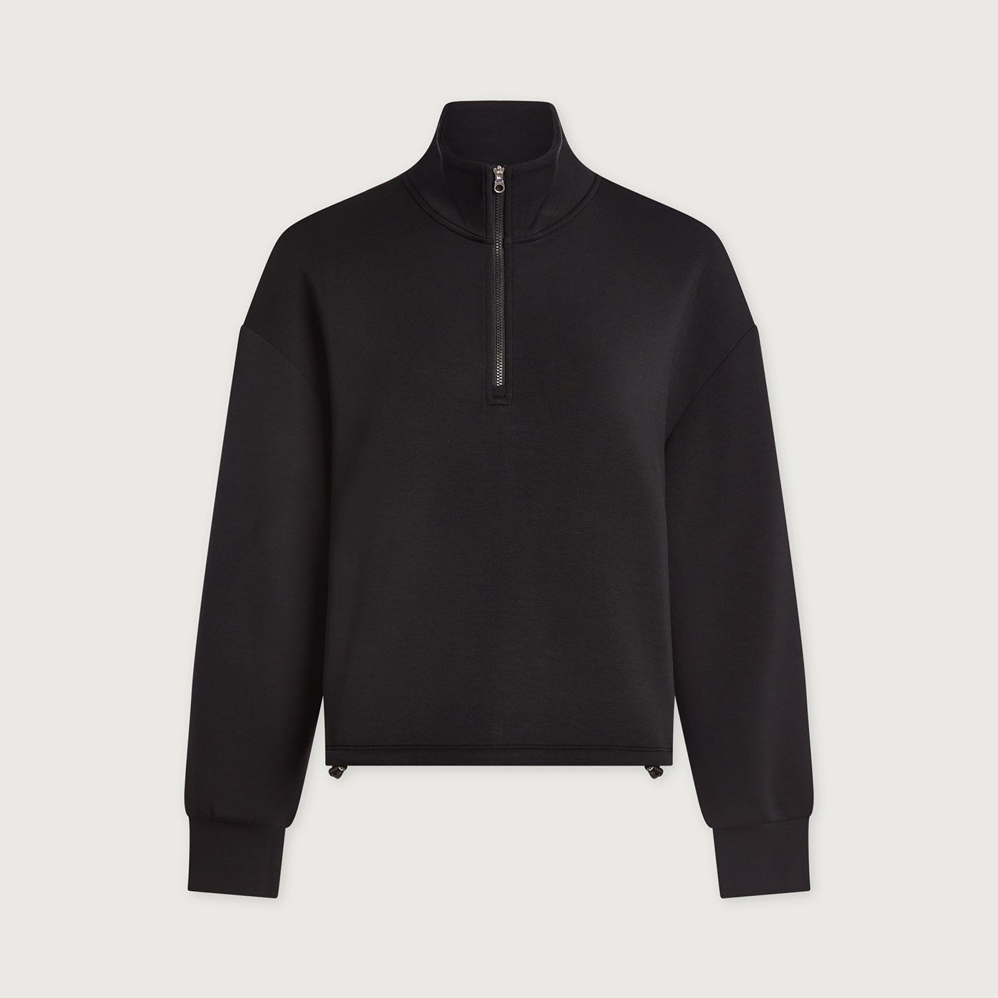 Sian Cropped Half-Zip Sweat
