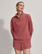 Varley Ollie High Rise Shorts Rose - Stylish In The Saddle