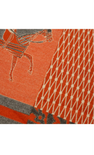 Orange Classic Equestrian Scarf/Shawl - Stylish In The Saddle
