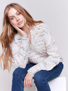Chunky Marl Cable Knit Sweater - Stylish In The Saddle
