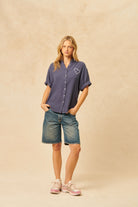 Felix Heart Button Down Top - Stylish In The Saddle