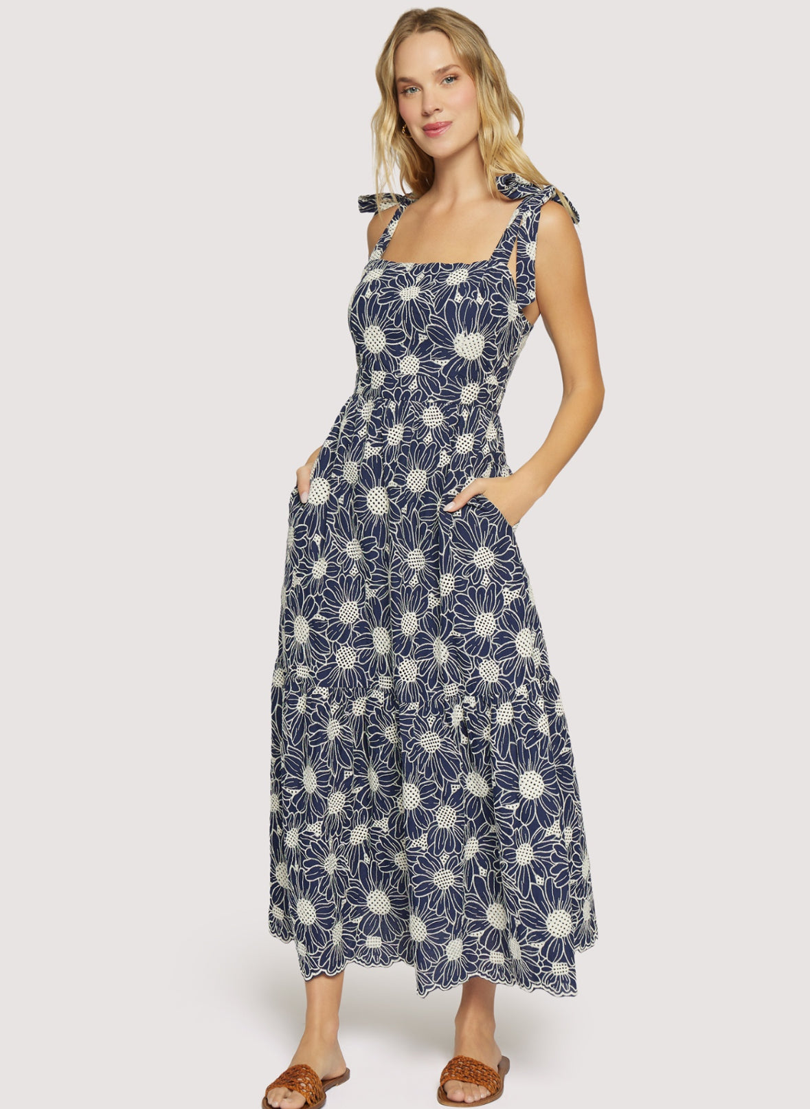 Bloom Embroidered Dress - Stylish In The Saddle