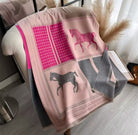 Pink Classic Equestrian Scarf/Shawl - Stylish In The Saddle