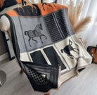 Black Classic Equestrian Scarf/Shawl - Stylish In The Saddle