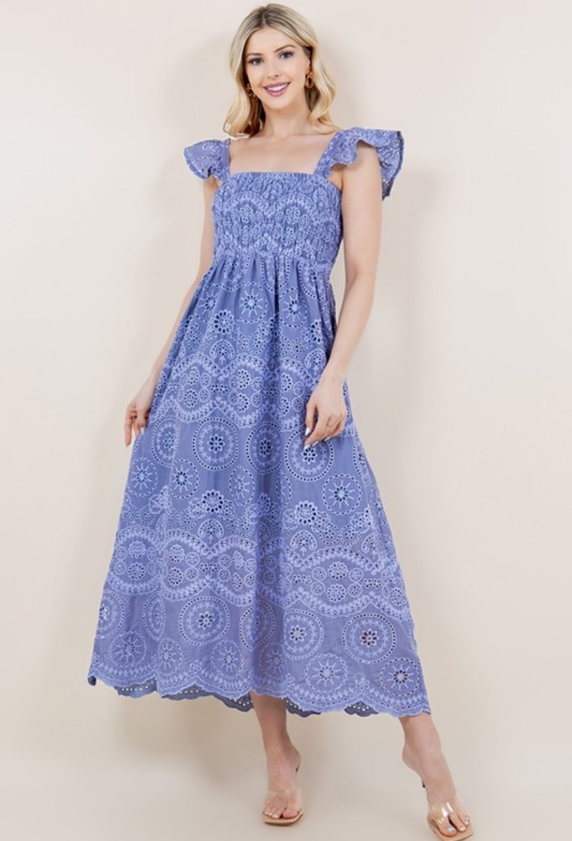 Floral Embroidered Dress - Stylish In The Saddle
