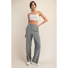 Woven Straight Trouser Athletic Pants - Stylish In The Saddle