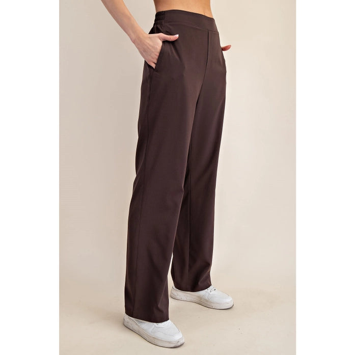 Woven Straight Trouser Athletic Pants - Stylish In The Saddle