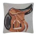 English Saddle Hook Pillow - Stylish In The Saddle