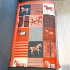 Orange Classic Equestrian Scarf/Shawl - Stylish In The Saddle