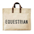 Equestrian Canvas Tote - Stylish In The Saddle