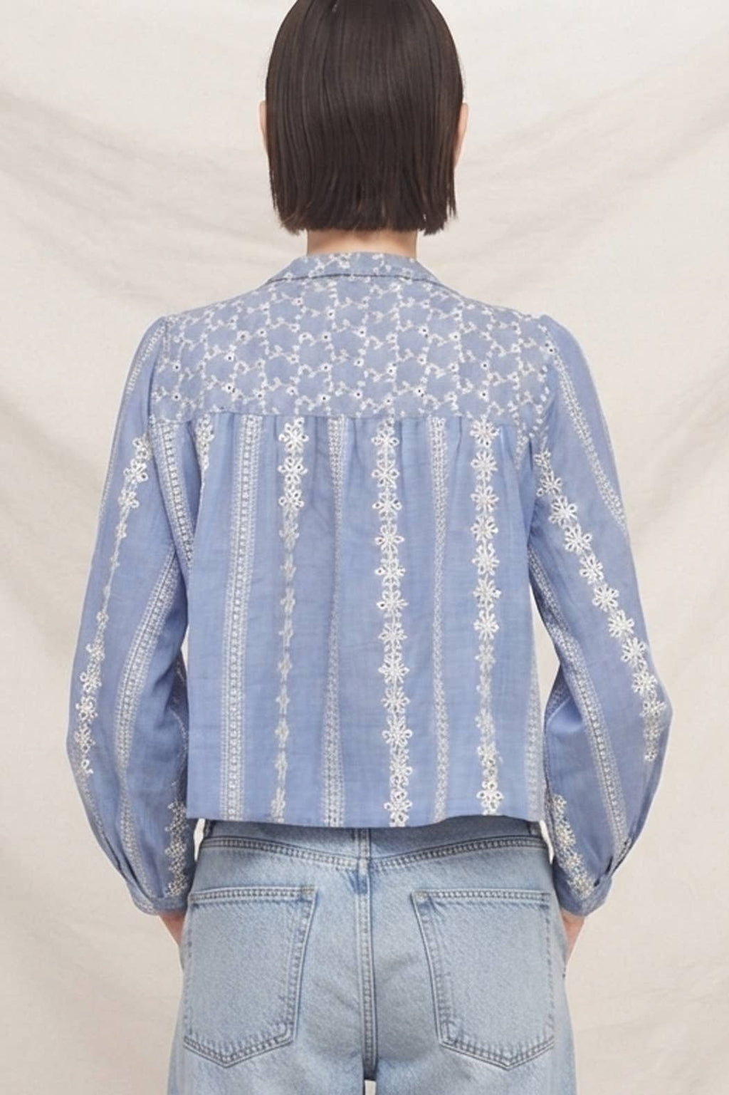 Eyelet Embroidered Blouse