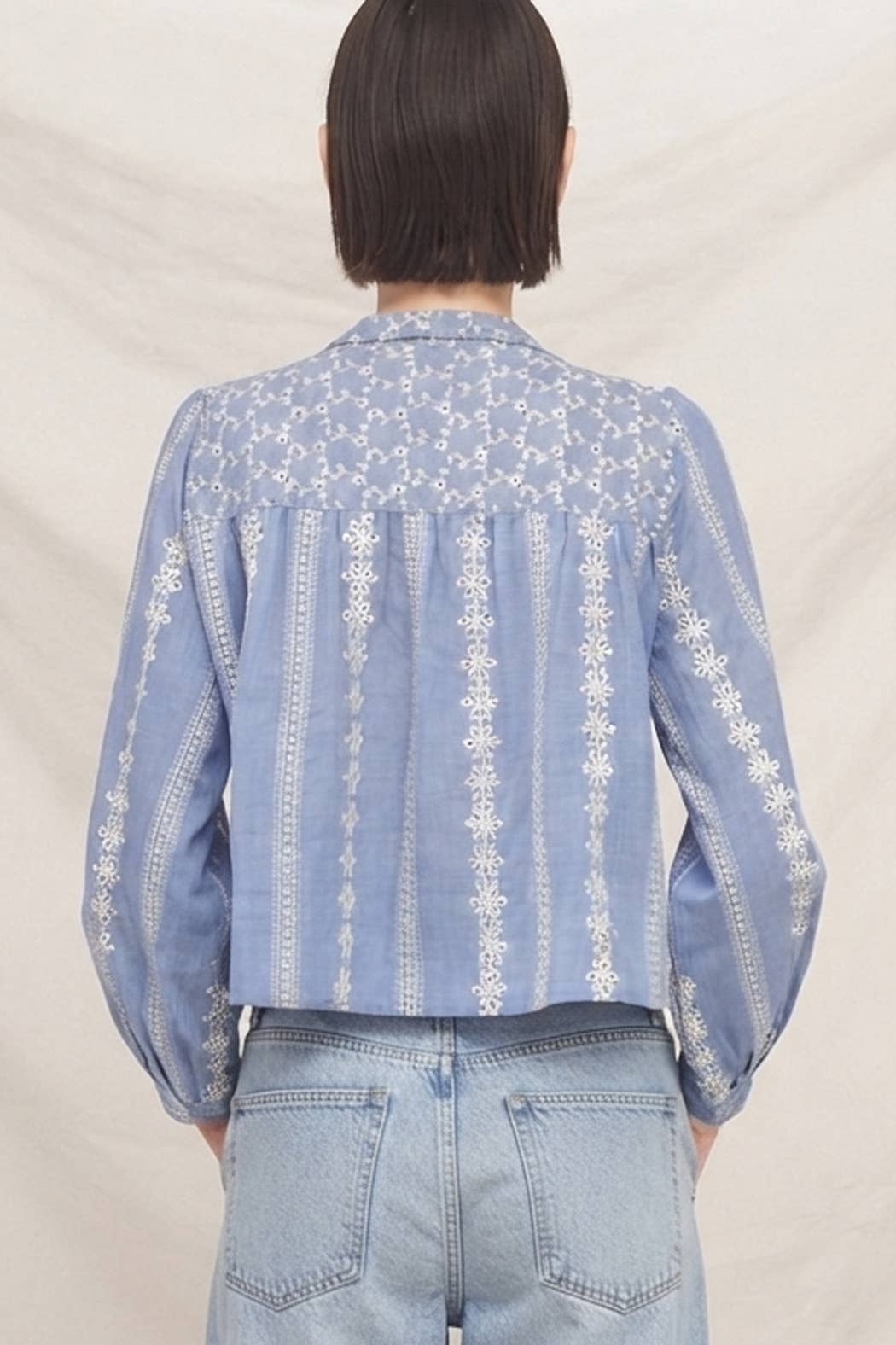 Eyelet Embroidered Blouse