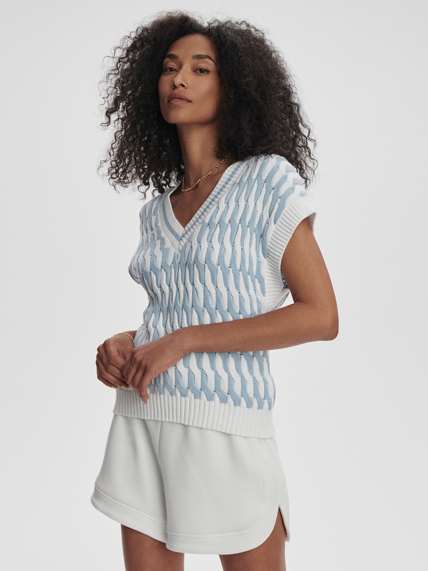 Alfie Cable Knit Vest - Stylish In The Saddle