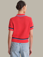 Dania Pointelle Trimmed Polo