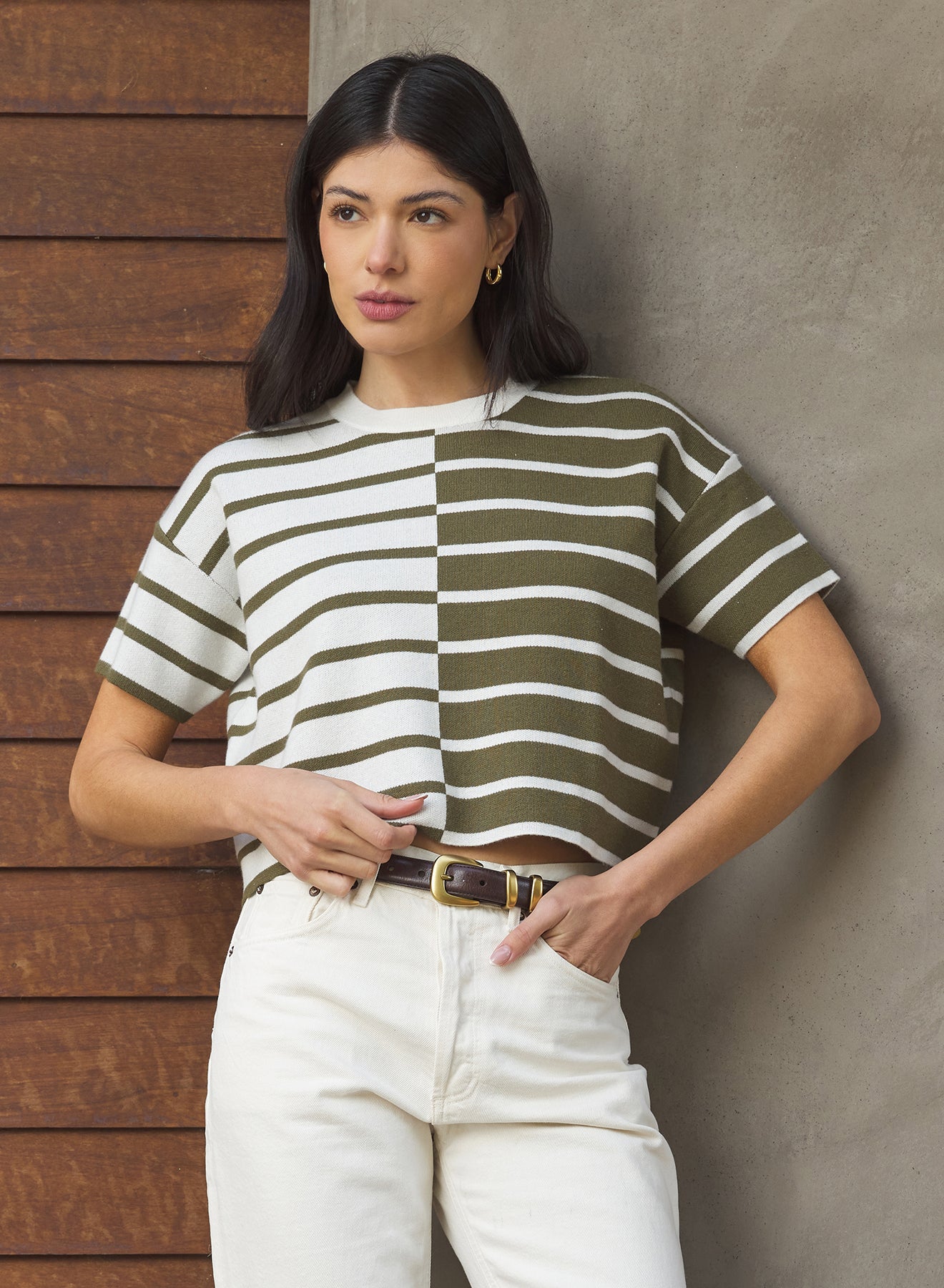 Striped Mina Tee - Stylish In The Saddle