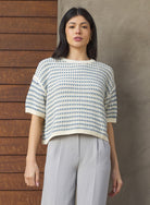 Knit Striped Sweater Top - Stylish In The Saddle