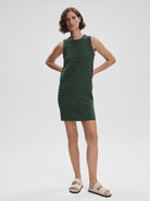 Mindy Contrast Stitch Knit Dress - Stylish In The Saddle