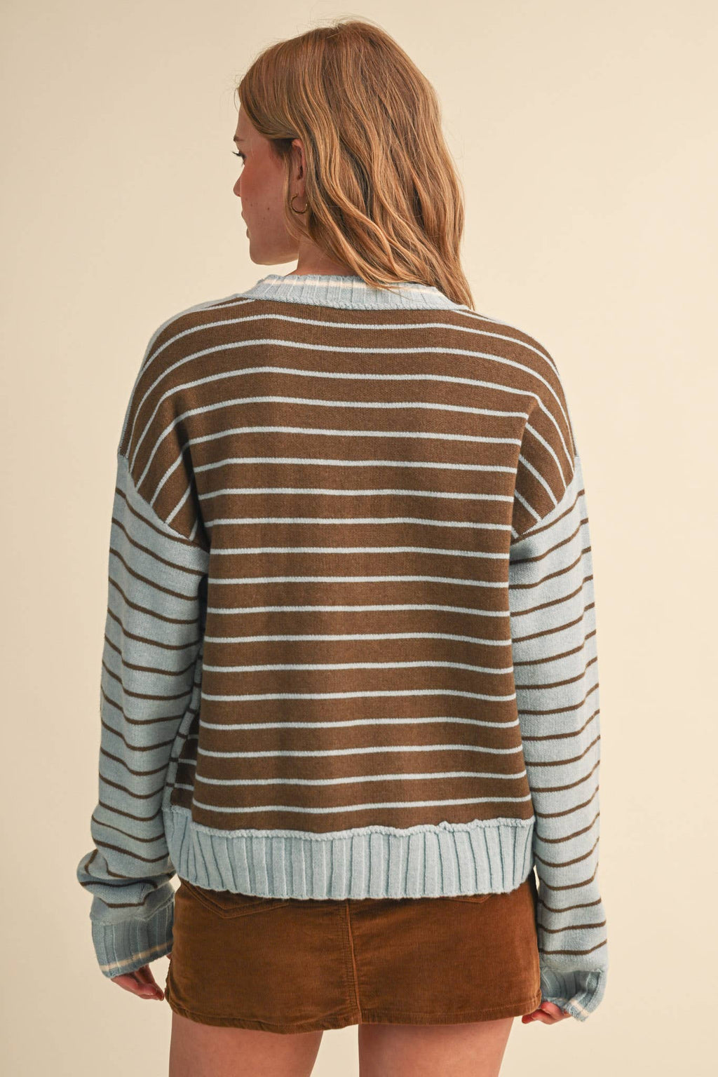 Heart Striped Sweater
