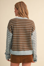 Heart Striped Sweater