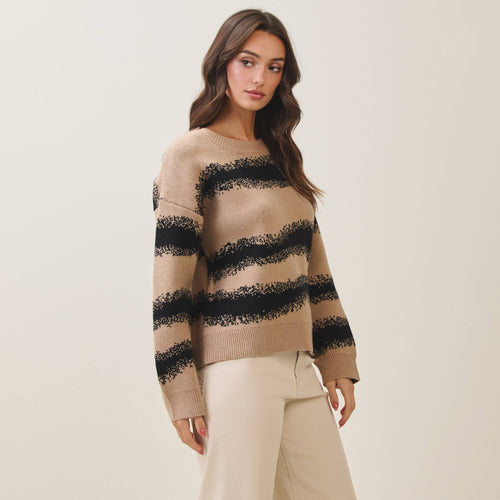 Abstract Striped sweater