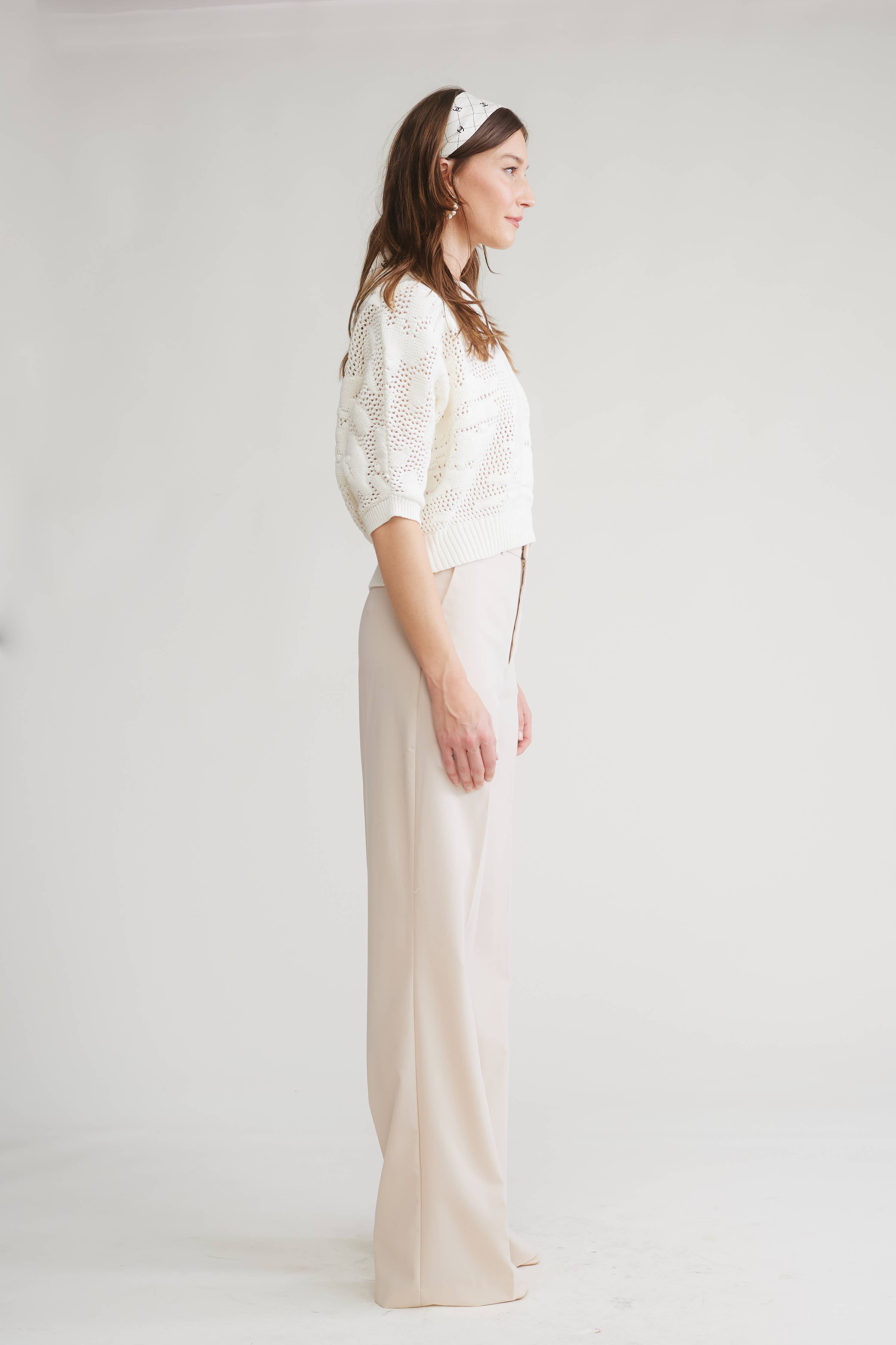 Crescent Open Knitting Sweater Top - Stylish In The Saddle