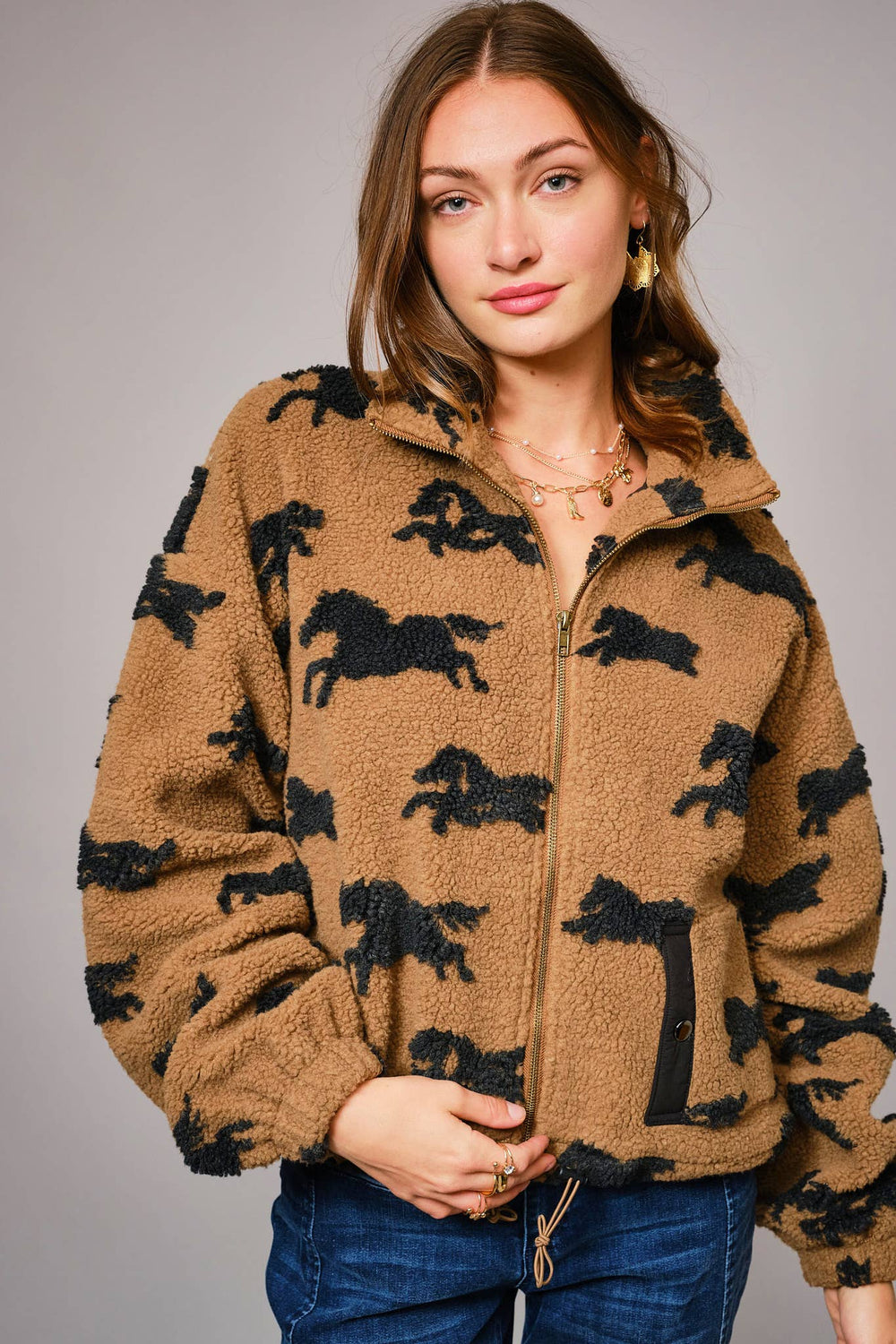 The Pasture Sherpa Zip-Up Jacket