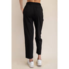 Woven Ankle Pant Black - Stylish In The Saddle
