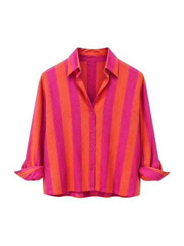 Pink Orange Stripe