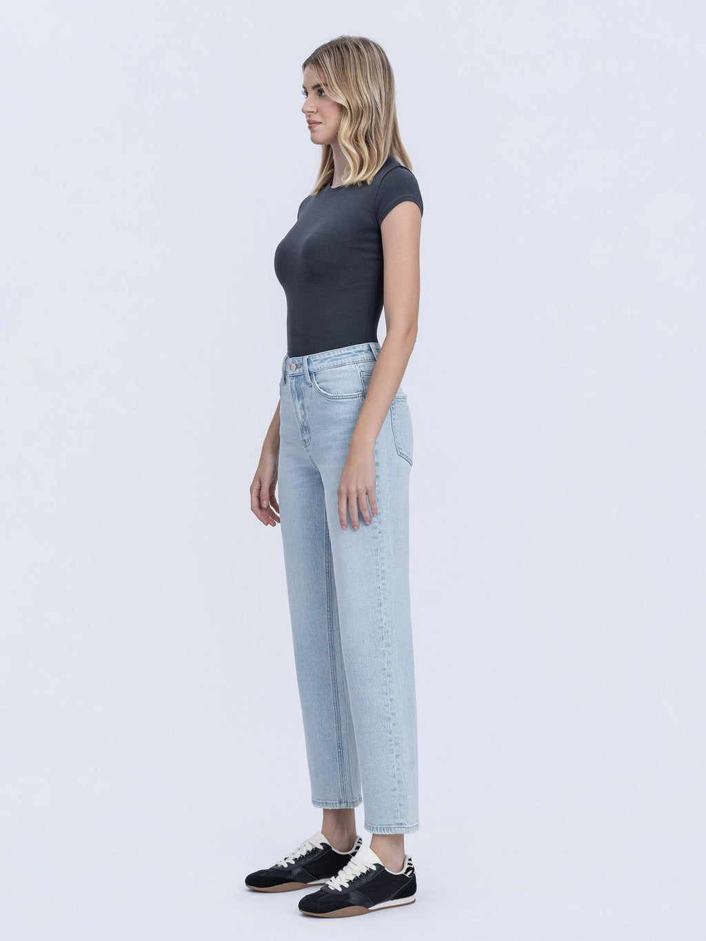 High Rise Tapered Jeans 28
