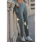 Woven Ankle Pant Limestone - Stylish In The Saddle