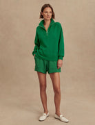 Verdant Hawley Half Zip Sweat - Stylish In The Saddle
