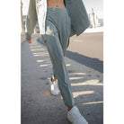 Woven Ankle Pant Limestone - Stylish In The Saddle