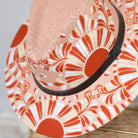 Elisa Hand Painted Western Hat - Red, Pink and Tan - Stylish In The Saddle