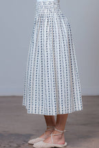 Ditsy Print Middy Skirt
