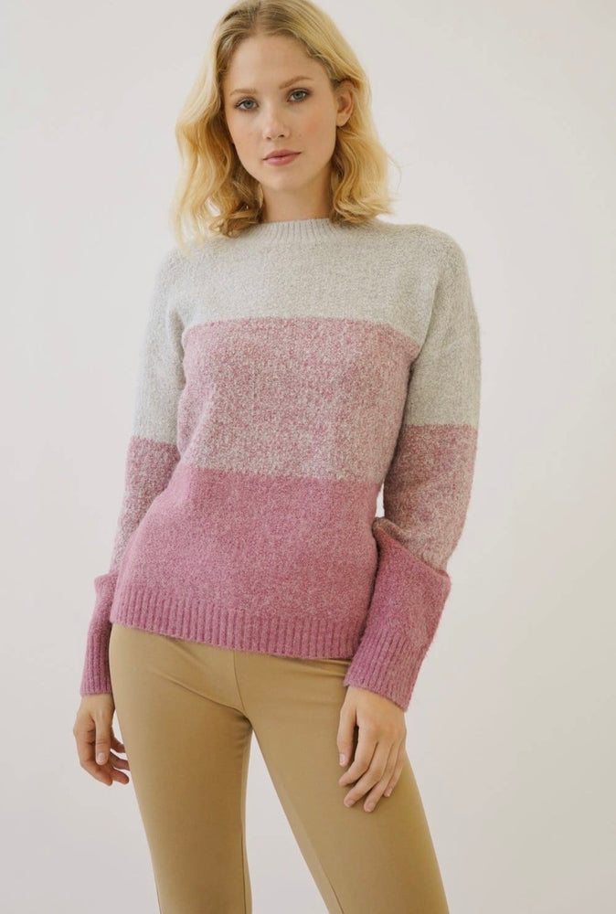 Raspberry Ombré Sweater