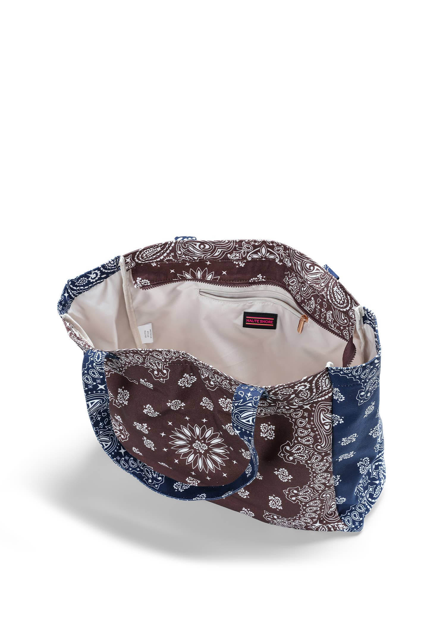 Bandana Print Canvas Tote