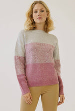 Raspberry Ombré Sweater