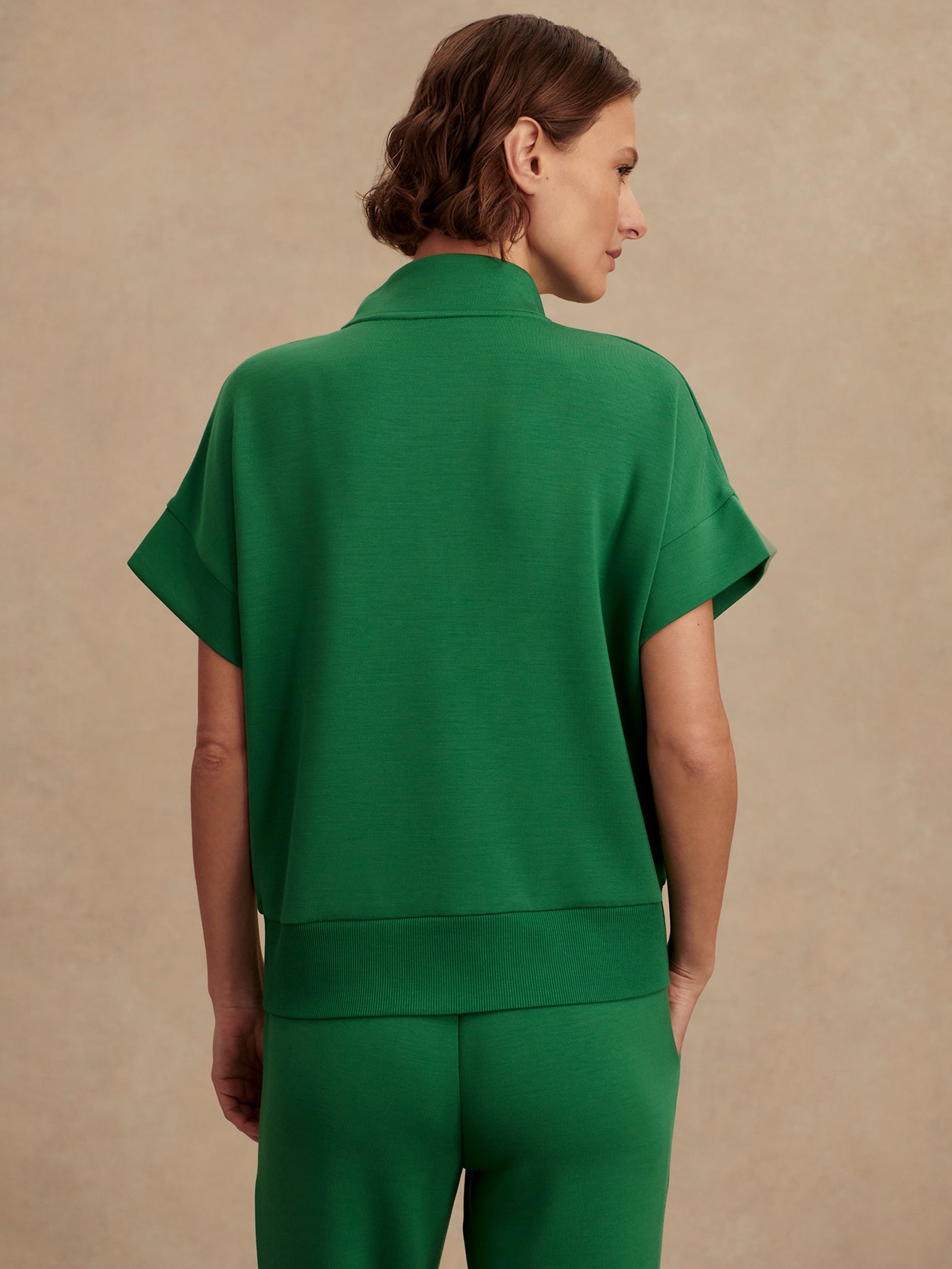 Ritchie Short Sleeve Top Green - Stylish In The Saddle