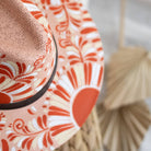 Elisa Hand Painted Western Hat - Red, Pink and Tan - Stylish In The Saddle