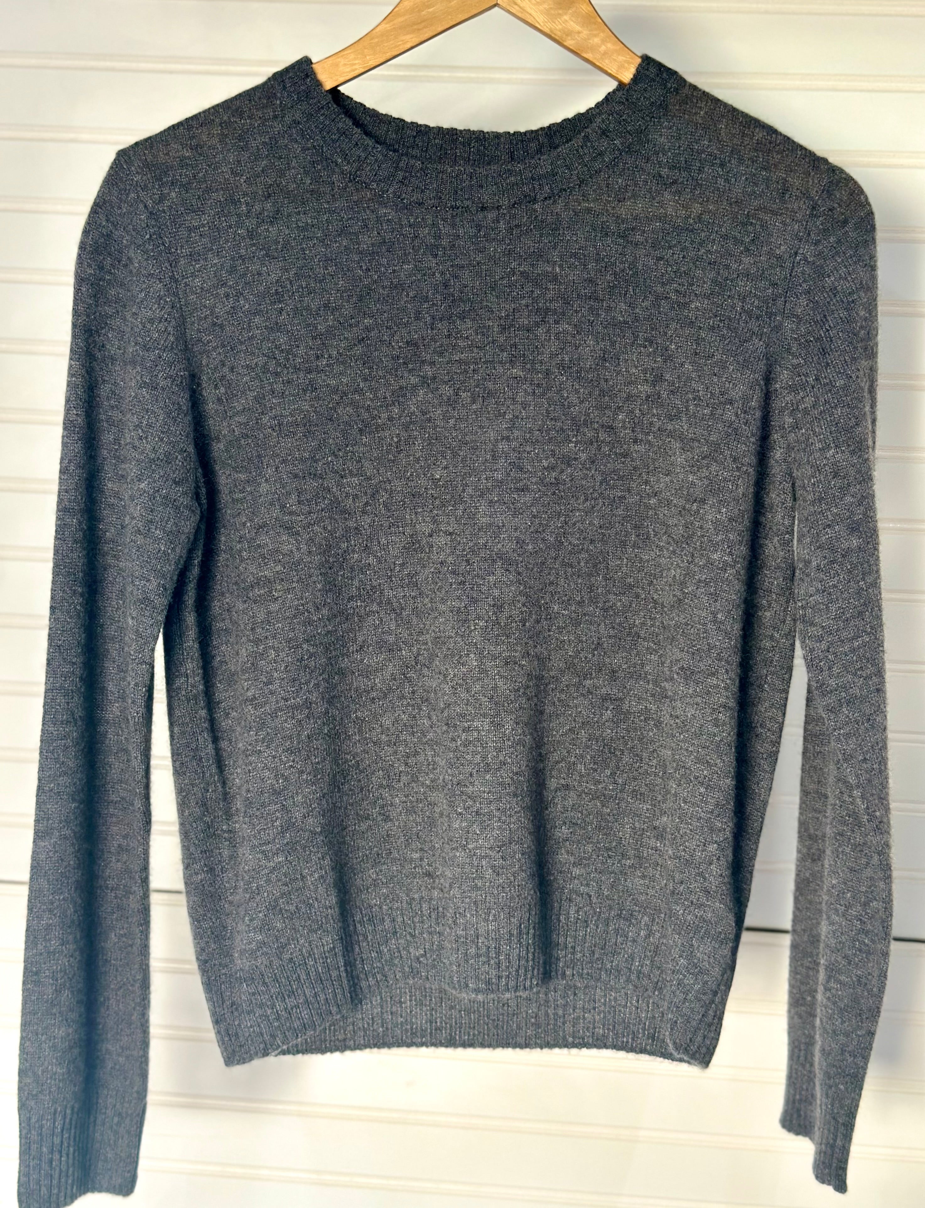 Cashmere Crew Neck Graphite - Stylish In The Saddle